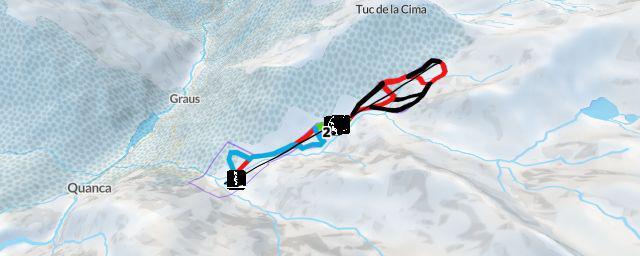 Piste map of the resort Tavascan