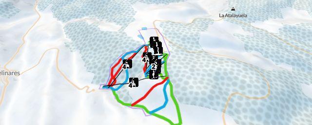 Piste map of the resort Valdelinares