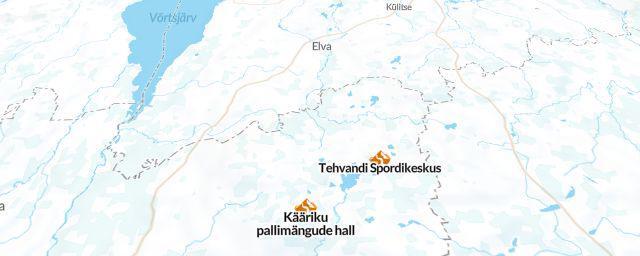 Piste map of the resort Kuutsemäe Puhkekeskus