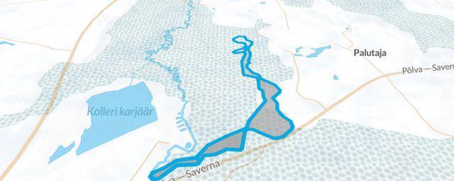 Piste map of the resort Saverna tervise- ja suusarajad