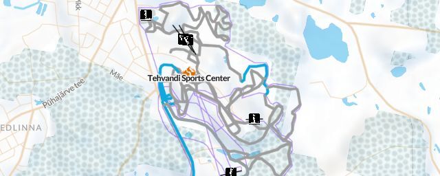 Piste map of the resort Tehvandi Sports Center