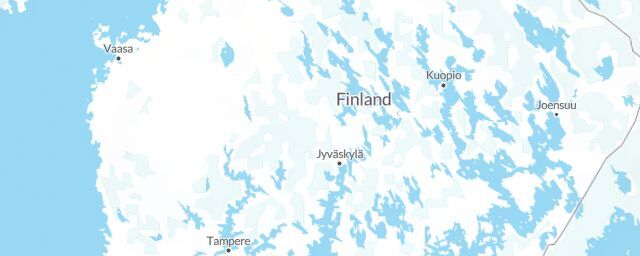 Piste map of the region Central Finland