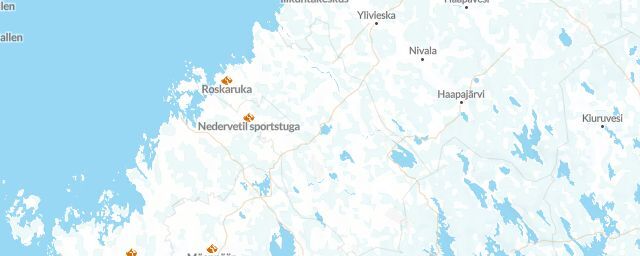 Piste map of the region Central Ostrobothnia