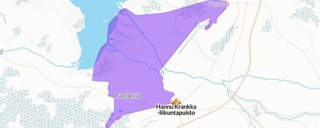 Piste map of the resort Hannu Krankka -liikuntapuisto
