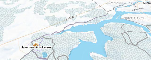 Piste map of the resort Haverisen hiihtokeskus
