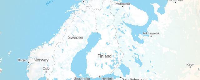 Piste map of the region Finland