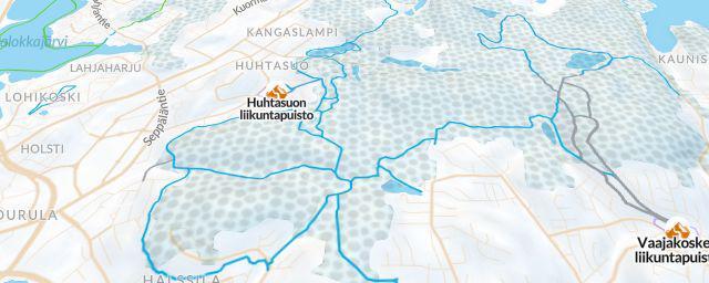 Piste map of the resort Hiihtomaa