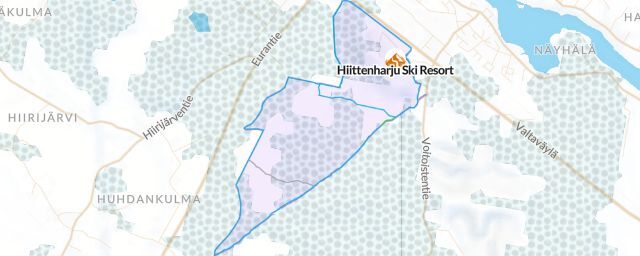Piste map of the resort Hiittenharju Ski Resort