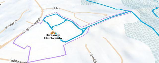 Piste map of the resort Huhtasuon liikuntapuisto