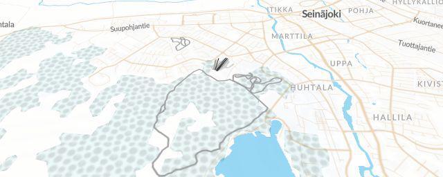Piste map of the resort Jouppilan vuori