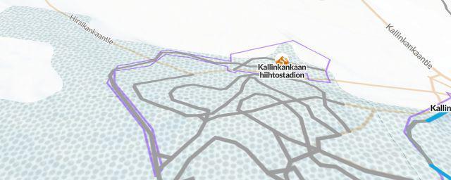Piste map of the resort Kallinkankaan hiihtostadion