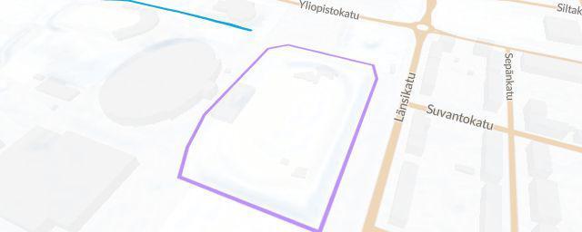 Piste map of the resort Keskusurheilukenttä