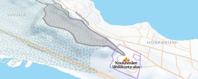 Piste map of the resort Koulunmäen lähiliikunta-alue