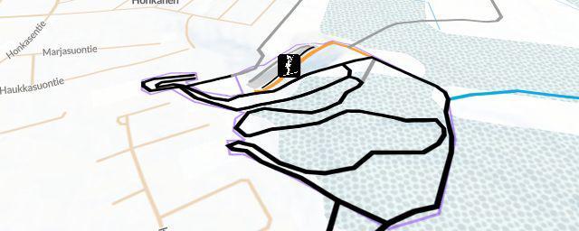 Piste map of the resort Köykkyrin hiihtokeskus