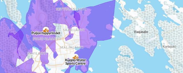 Piste map of the resort Kuopio Water Sports Centre