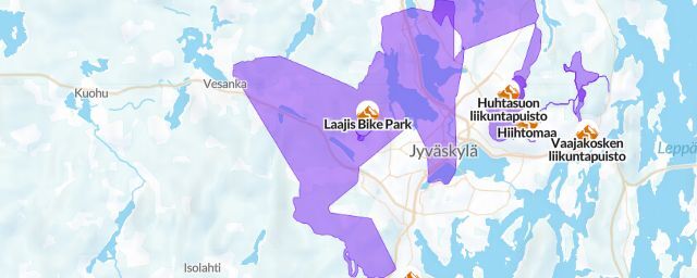 Piste map of the resort Laajis Bike Park