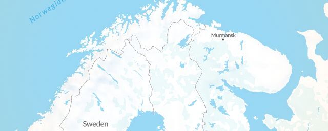 Piste map of the region Lapland