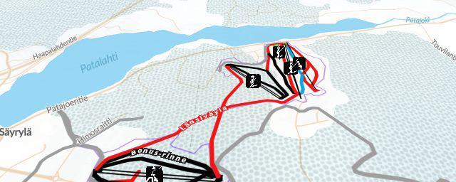 Piste map of the resort Luoteis-Himos