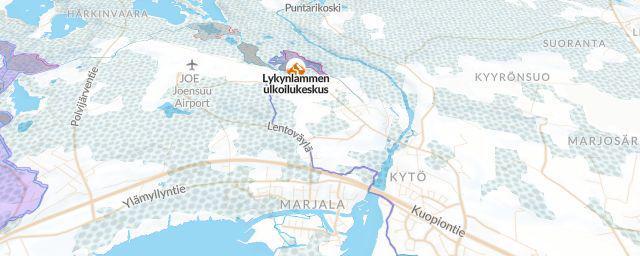 Piste map of the resort Lykynlammen ulkoilukeskus