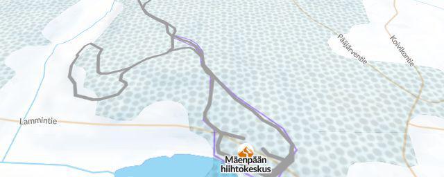 Piste map of the resort Mäenpään hiihtokeskus