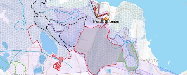 Piste map of the resort Messilä Skicenter