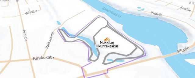 Piste map of the resort Nakkilan liikuntakeskus