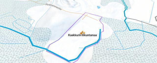 Piste map of the resort Kaakkurin liikuntamaa