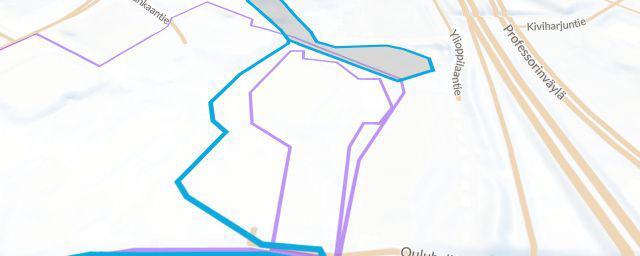 Piste map of the resort Ouluhalli