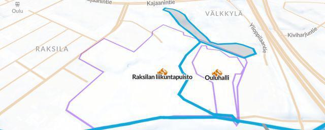 Piste map of the resort Raksilan liikuntapuisto
