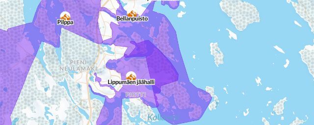 Piste map of the resort Bellanpuisto