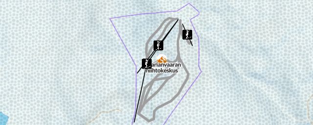 Piste map of the resort Maarianvaaran hiihtokeskus