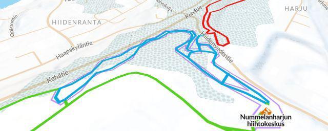 Piste map of the resort Nummelanharjun hiihtokeskus