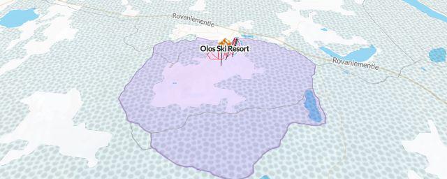 Piste map of the resort Olos Ski Resort
