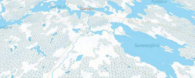 Piste map of the resort Paavonrinteet