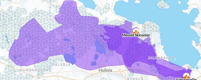 Piste map of the resort Salpausselän hyppyrimäet