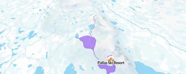 Piste map of the resort Pallas Ski Resort