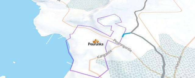 Piste map of the resort Peurunka