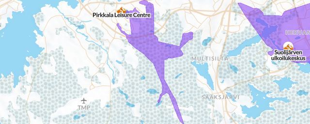 Piste map of the resort Pirkkala Leisure Centre
