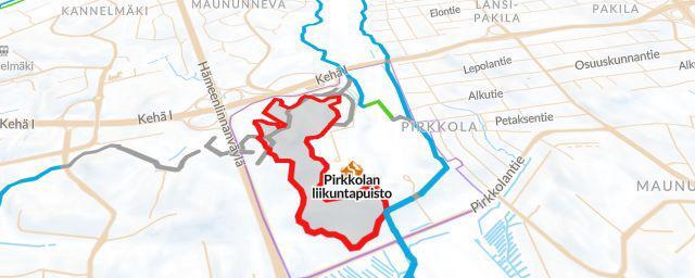 Piste map of the resort Pirkkolan liikuntapuisto