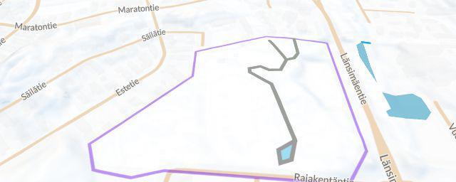 Piste map of the resort Rajakylän liikuntapuisto