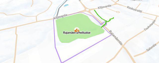 Piste map of the resort Rajamäen urheilualue