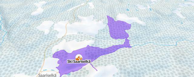 Piste map of the resort Ski Saariselkä