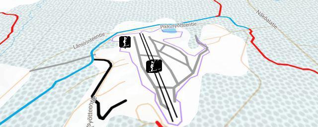 Piste map of the resort Skicenter Pikku-Syöte