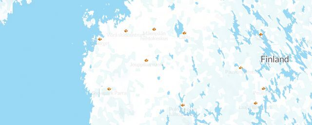 Piste map of the region Southern Ostrobothnia