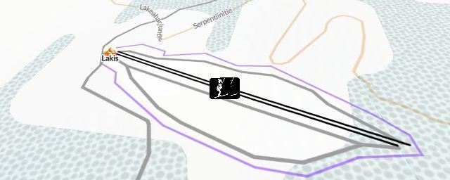 Piste map of the resort Lakis
