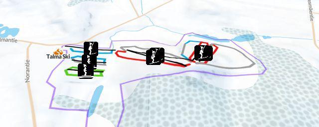 Piste map of the resort Talma Ski