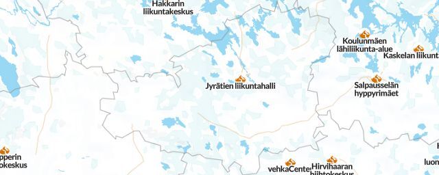 Piste map of the region Tavastia Proper