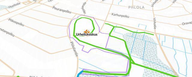 Piste map of the resort Urheilukeskus