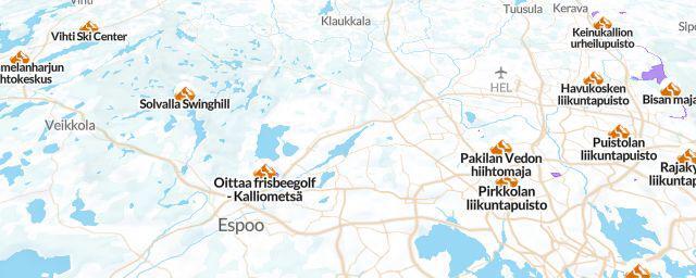 Piste map of the resort Keimolan hiihtokeskus