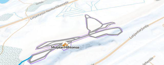Piste map of the resort Muijalan Hiihtomaa